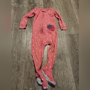 Carter's Pink Strawberry Footie